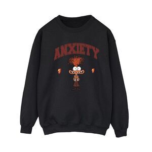 Inside Out 2 Womens/Ladies Anxiety Collegiate Sweatshirt / Black